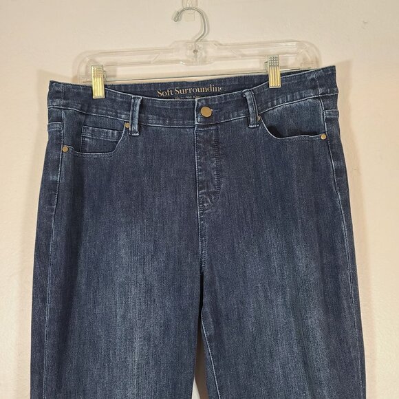 Soft Surroundings 2AN42 5 Pocket Pull‎ On Denim Jeggings Size Medium - Picture 2 of 8